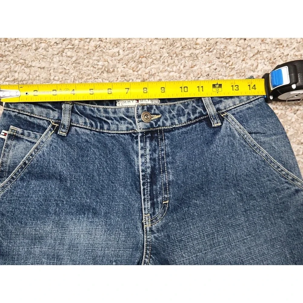 Tommy Hilfiger Size 6 Womens‎ Jeans Cropped Cuffed Capri Vintage Stretch
